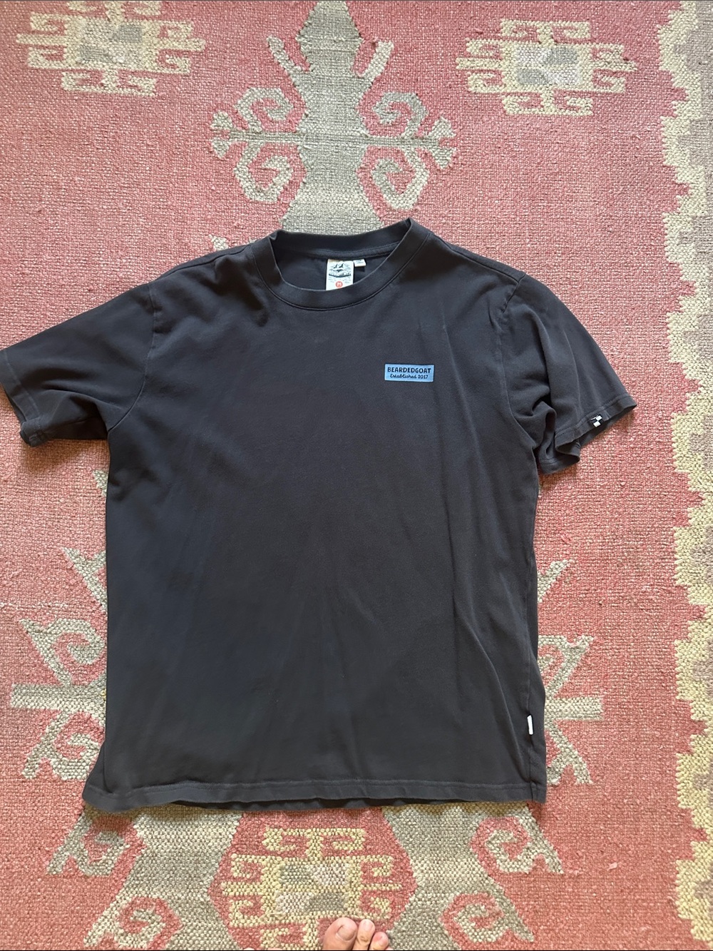 Black Bearded Goat Short-Sleeve Logo T-Shirt